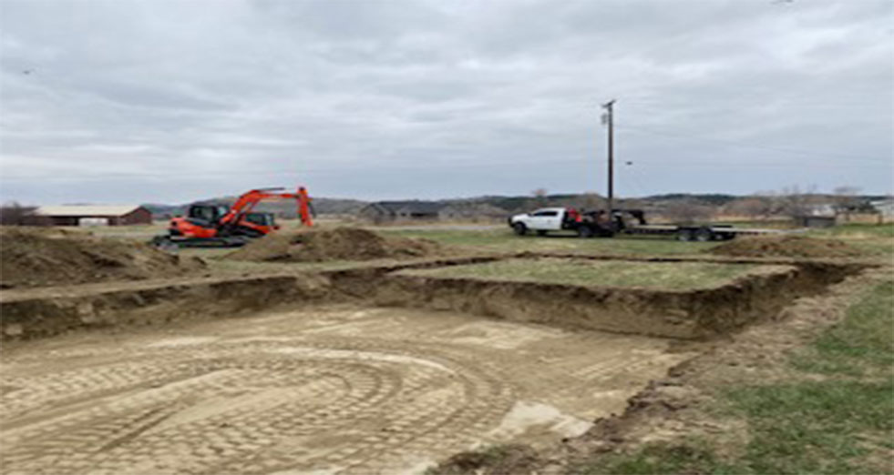 view of a land before HydroSeeding